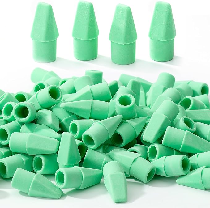 Mr. Pen- Pencil Erasers Toppers, 120 Pack, Green, Erasers for Pencils, Pencil Top Erasers, Pencil Eraser