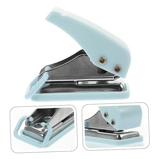 NUOBESTY Miniature Durable Stapler with Tail Hanging Ring Convenient Desktop Stitcher for Office School Use Strong Design