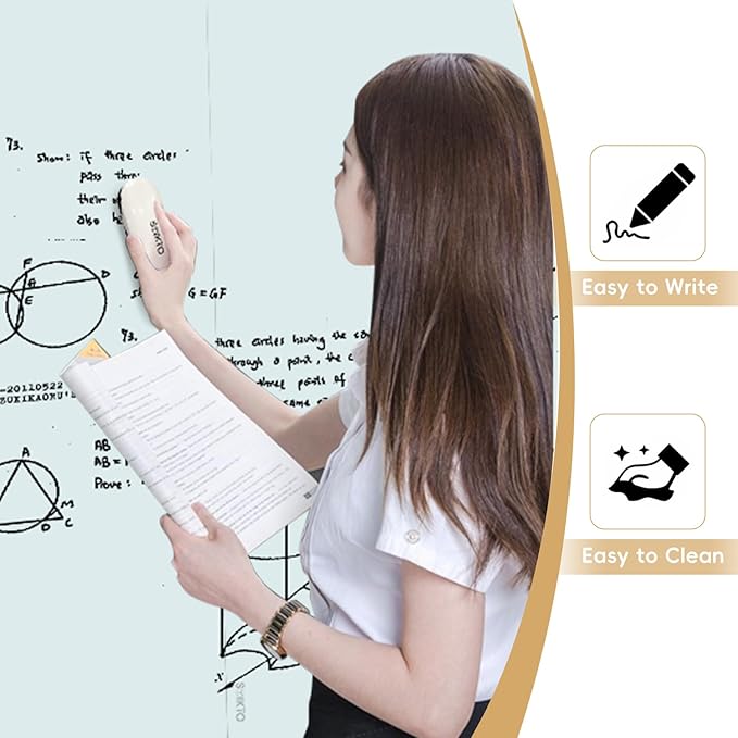 Glass Whiteboard - Glass Dry Erase Board 48" x 72" Magnetic White Board Writing Board White Boards for Walls Wall Office Home