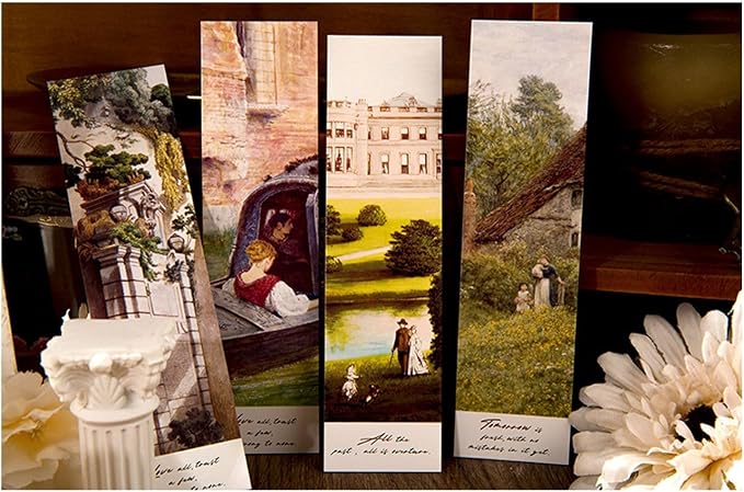 Vintage Retro Style Bookmarks, 30PCS (Art Museum)