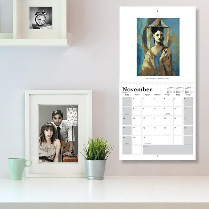 Piccasso- 2026 Wall Calendar 12” x 12”- Master of Cubism Art- Printed on FSC Certified Cardstock Paper- Monthly Organizer for Home and Office