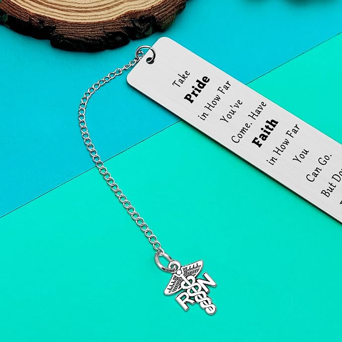 Registered Nurse Gift for Women Men RN Graduation Gifts for Nurses Inspirational Bookmark Registered Nurse Student Gift Encouragement Gifts for Future Nurse Nursing Student Gifts Bookish Gifts