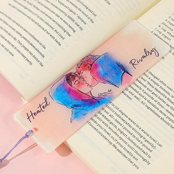 Heated Rivalry Inspired Bookmark Merch Stuff, Ilya Rozanov 81 Shane Hollander 24 Acrylic Bookmarks Gifts Accessories Merchandise for Fans Women Men Easter Birthday Book Lovers (4pcs Style D)