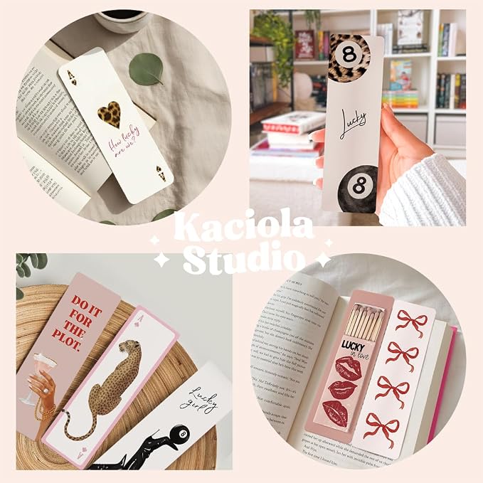 KACIOLA STUDIO 100PCS Bookmarks for Women, Sassy Theme Paper Bookmarks Bulk 6" x 2" Cute Book Marks for Reading Booklovers Students Schools Gifts (Sassy)