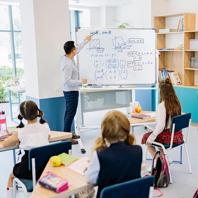 whiteboard Stand Only,Whiteboard Mounting Brackets,Adjustable whiteboard Easel Only,Restaurant Stand Up White Board,Large Rolling White Board Stand Only, for Home and Office Student。