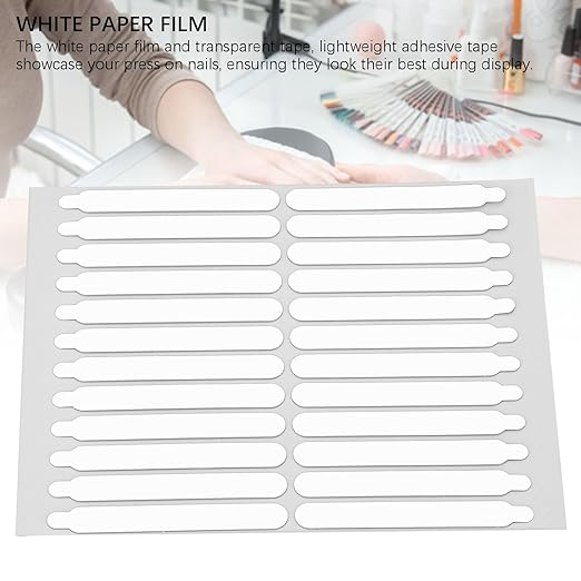10 Sheets Double Sided Strong Adhesive Tape for Nail Displays and Packaging – Suitable for Nail Art Accessories