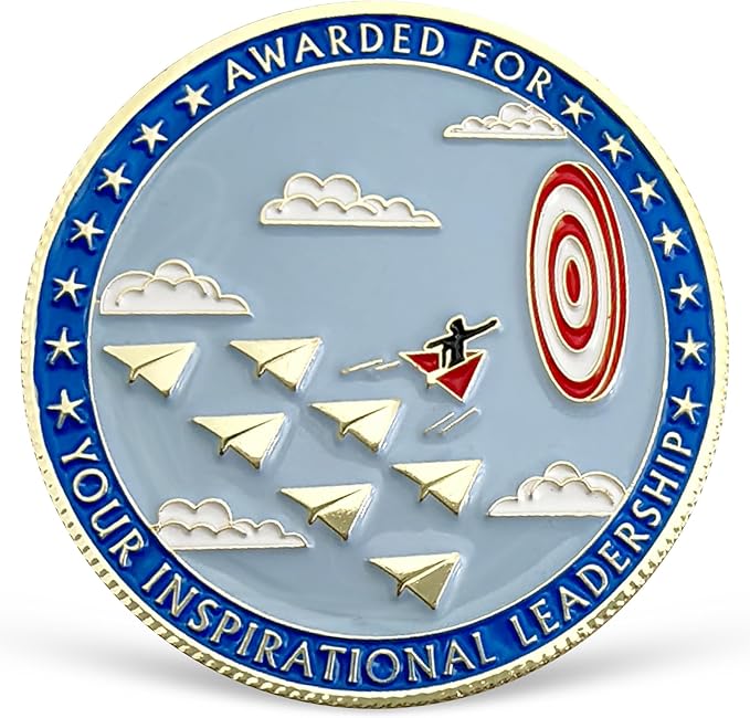 10 Pcs Appreciation Coins Set Leadership Awards Recognition Coins for Coworkers Employee Appreciation Gifts Inspirational Thank You Coins for Staff Motivational Office Supplies