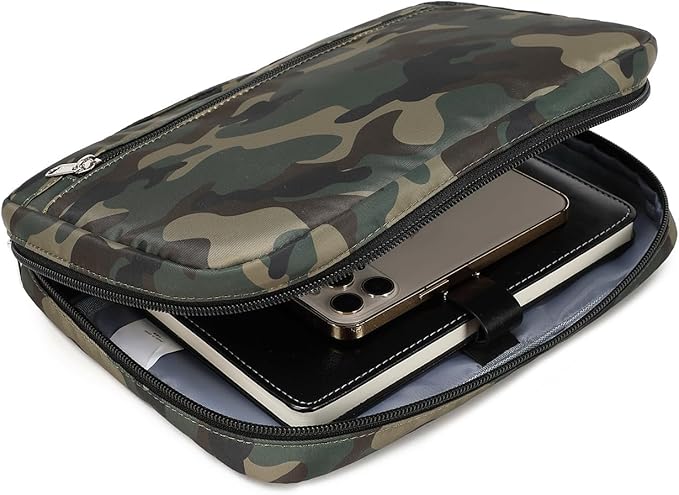 Octsky Bible Book Covers for Boys, Kids Bible Case/Protective/Holder with Pocket, Camo-1