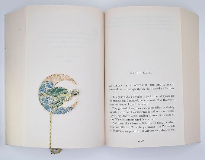 BLBMH Metal Turtle Bookmarks for Women | Ocean Animal Bookmark for Book Lovers | Cute Sea Turtle Page Marker | Unique Graduation Birthday Gift - Turtle