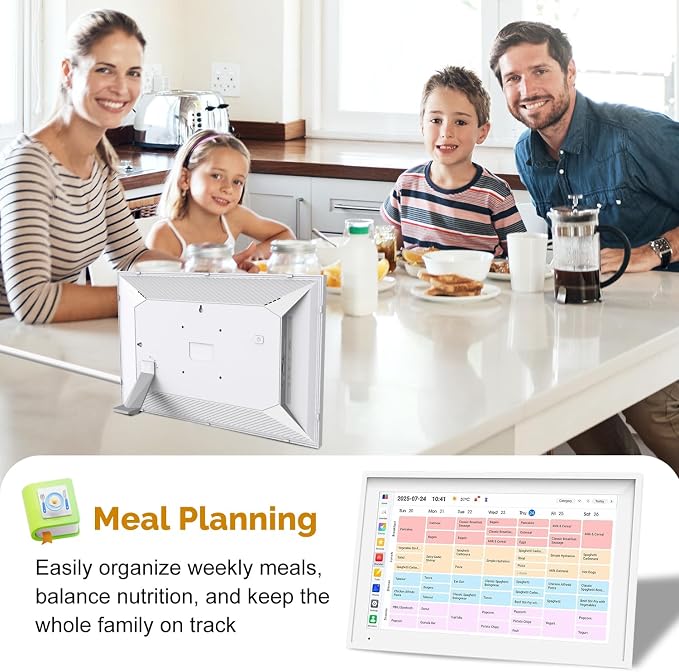 15.6 Inch Digital Calendar Wall Touch Screen, 64GB Electronic Calendar Wall Planner & Chore Chart, Touchscreen Family Organizer for Schedules,Wall and Desk Mountable,Gifts for Women Men Mom Dad