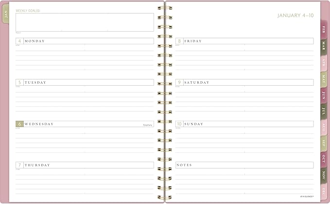 AT-A-GLANCE 2027 Planner, Weekly & Monthly, 13-Month Jan-Jan, 8.5" x 11", Badge, Geo (1842L-905-27)