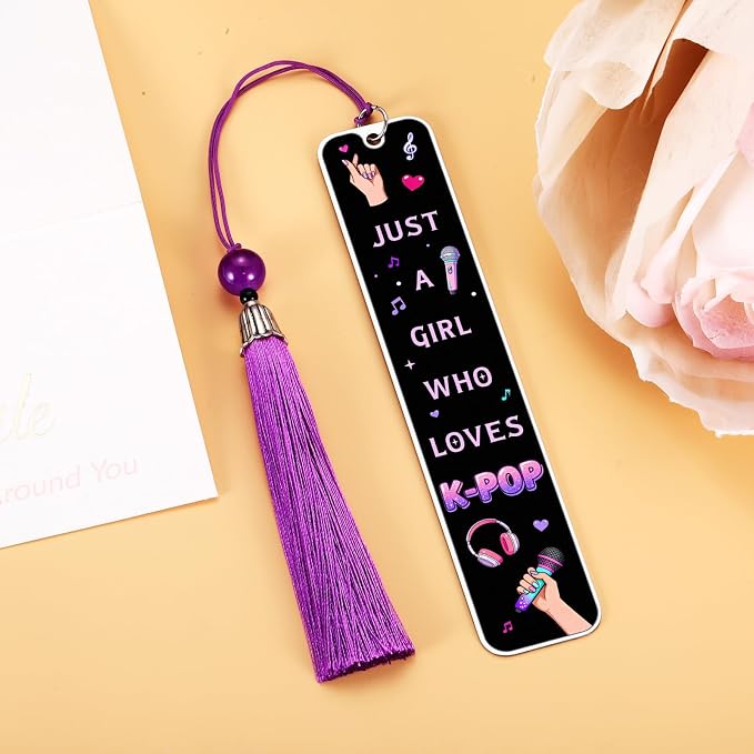 Kpop Bookmark Gifts for Girls, Kpop Graduation Merch for K Pop Music Lovers, Music Gifts for Women, Korean Drama Bookmark for Fans Lovers Singers, K-pop Graduation Stuff, K-pop Birthday Decorations
