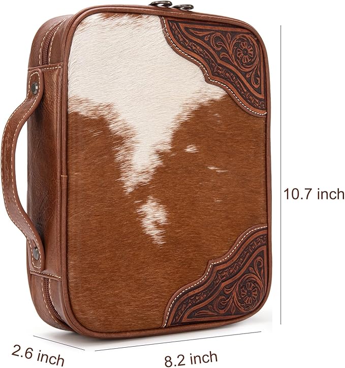 Montana West Western Style Embroidered Bible Covers for Women Men Book Carrying Case Church Bag Outdoor Bible Protective