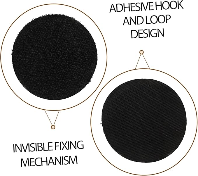 Cabilock Hook and Loop Adhesive Carpet Tape for Car Floor Mats 20 Pairs Double Sided Sticky Fasteners for Rug Non-Slip Mounting Solution for SUV and Trucks