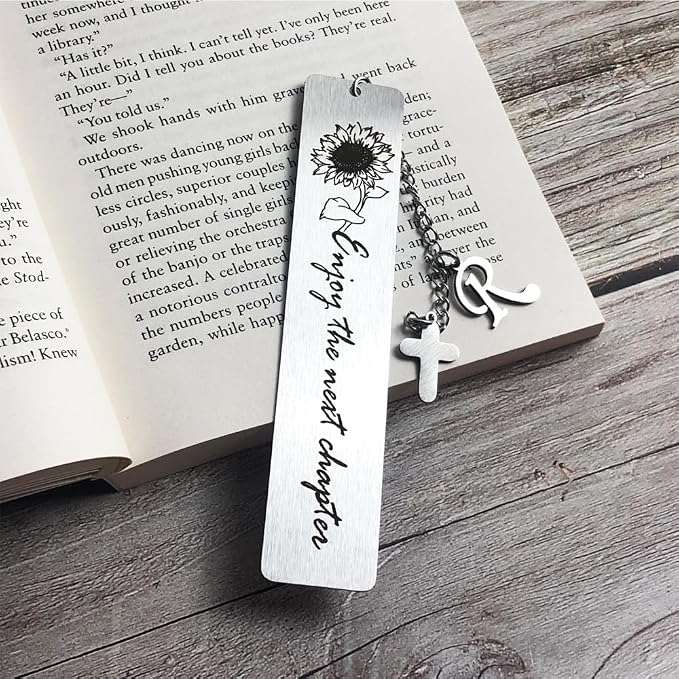 Bible Bookmark for Women Book Lovers Sister Christian Book Marker Gifts for Reader Teens Girls Baptism Birthday Christmas Gift for Coworker Students Bookish Easter Gifts (Silver-R)