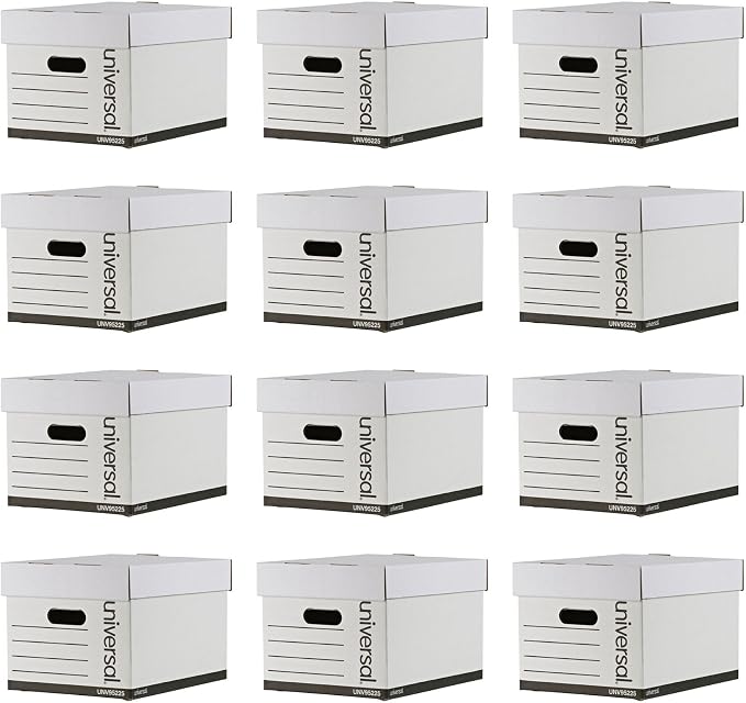 Universal One Automatic File Box, 12 x 15 x 10" (95225)