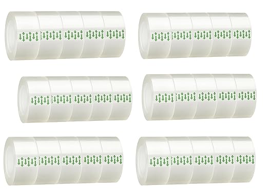 YGM Clear Packing Tape Refills The Office Supplies Fashion Classroom Must Haves School Supplies Packing Tape Dispenser Desk Accessories & workspace Organizers Shipping Tape School Trans Tape (30)