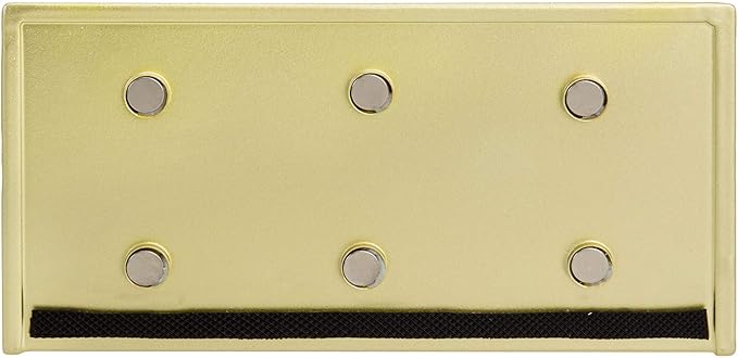 MyGift Magnetic Dry Erase Marker Holder Brass Metal for Whiteboard,Dry Erase Markers and Accessories Storage Basket Organizer with Floral Cutout Design