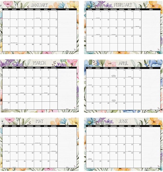 Current 2026-2027 Meadow Dance Desk Calendar Pad, 11-Inch x 16-1/4-Inch Size, Large 24-Month Bookstore-Quality Calendars for Kitchen & Office
