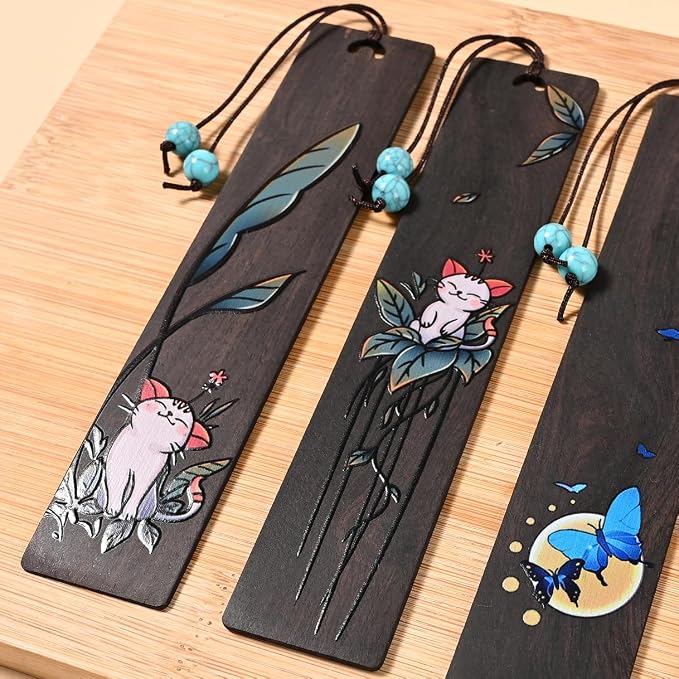 ZQZYMXQ 2Pcs Cute Bookmarks for Women & Kids, Book Markers for Women, Cat Gifts for Cat Lovers & Bookworm Gifts