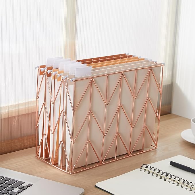 Y YOMA 36 Pack Gradient Hanging File Folders Letter Size Decorative Hanging Folder Pretty File Folder Organizer for Filing Cabinet Office Home with 1/5-Cut Adjustable Tabs, Sunny Orange
