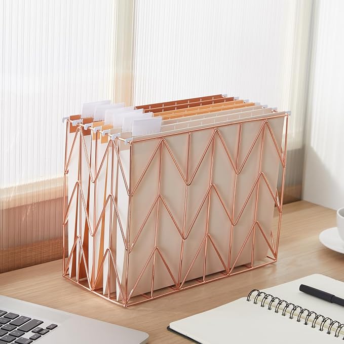 Y YOMA 36 Pack Gradient Hanging File Folders Letter Size Decorative Hanging Folder Pretty File Folder Organizer for Filing Cabinet Office Home with 1/5-Cut Adjustable Tabs, Sunny Orange
