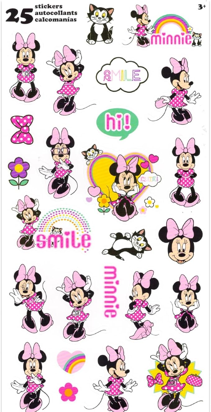 Minnie Mouse School Supplies Value Pack Set - Bundle with Disney Folder, Notebook, Erasers, Stickers, and More | Minnie Back to School Classroom Set