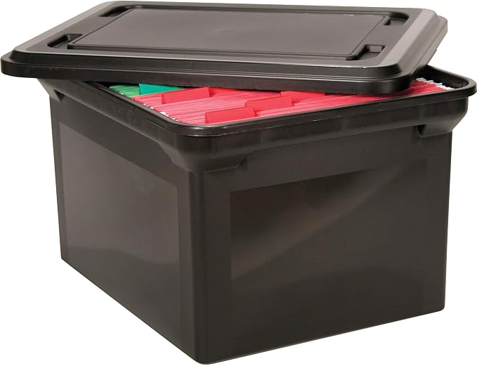 AVT34052 - Advantus File Tote Storage Box w/Lid