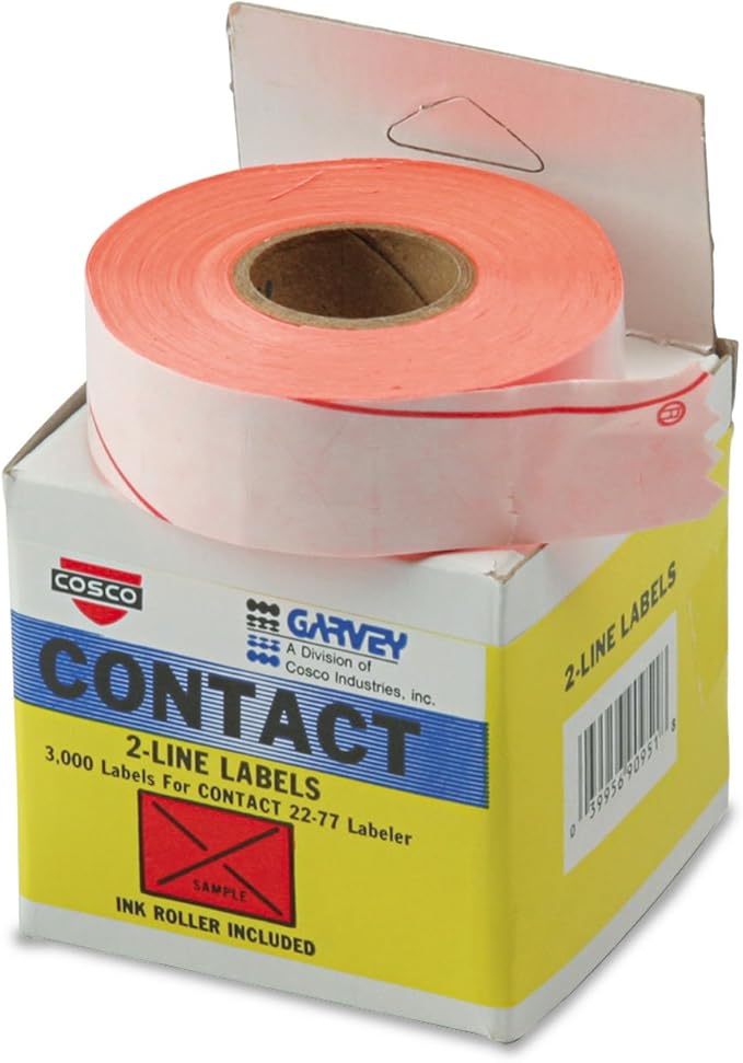 COS090951 - Garvey Two-Line Pricemarker Labels