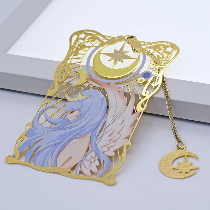 BLBMH Cute Metal Bookmarks for Women Girls Anime Book Mark Christmas Gifts for Girls Book Lovers Readers Best Friends - TE