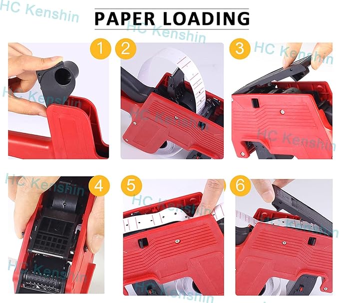 MX5500 Price Labeler Gun - 1-Line Sticker Applicator for Pricing, Tagging