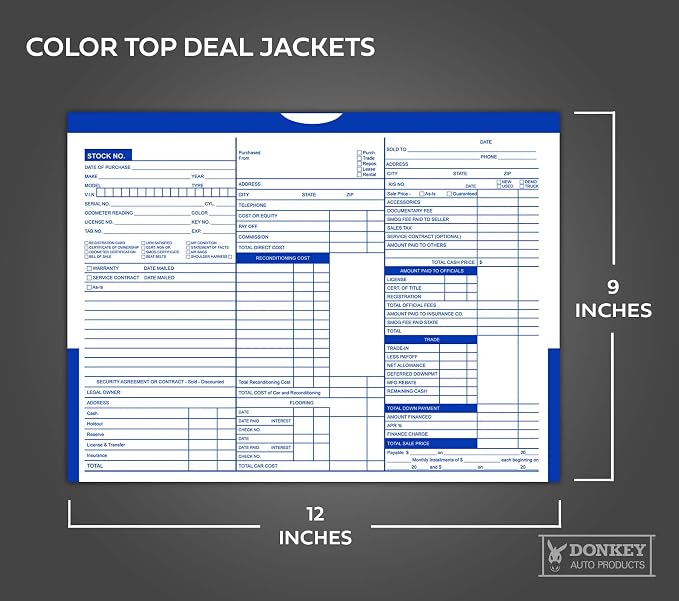 Printed Color Top Detailed Deal Jackets - Blue (100 Pack)