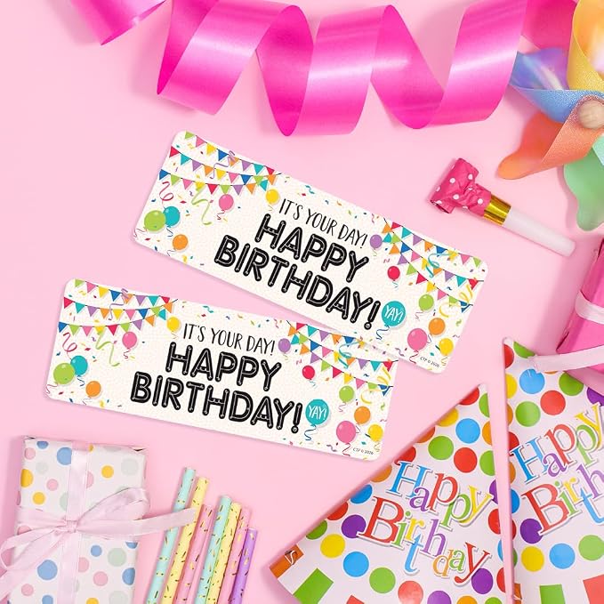 CTP Core Decor Happy Birthday Bookmarks - Celebrate Student Birthdays 30 per Package (Creative Teaching Press 11154)