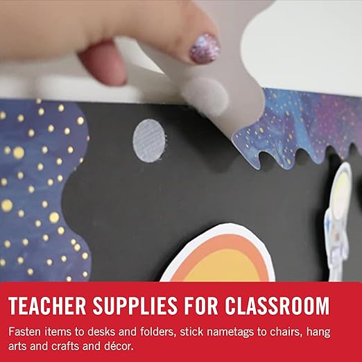 VELCRO Brand Sticky Back Hook and Loop Fasteners, Perfect for Home or Office, 5/8", Pack of 15, Black, Coins
