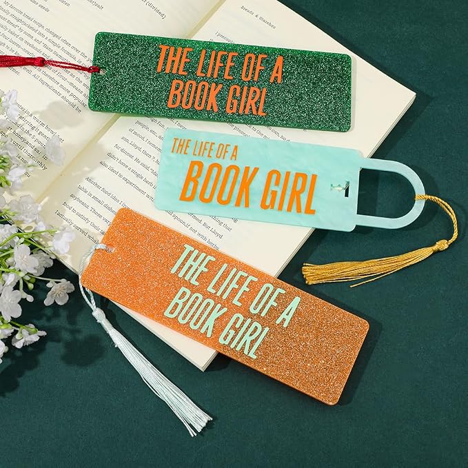 3PCS TSwift Showgirl Inspired Acrylic Bookmarks, Aesthetic Tay Page Marker,Women Music Lover Bookish Gifts Book Accessories (Showgirl Bookmark)