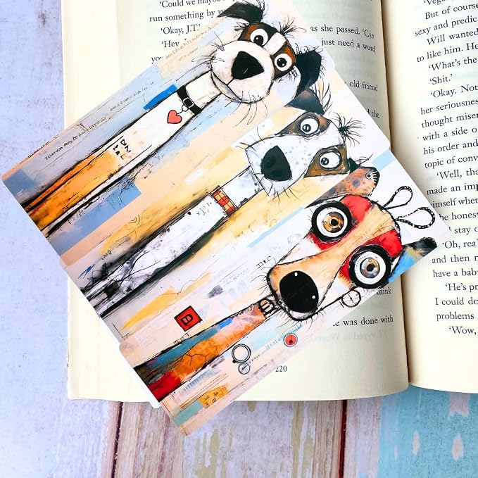 Dog Animals Bookmarks 10PC Cute Office School Stationery for Reading Men Women Kids Gift Set Kawaii Book Accessories Page Holders Student Gifts from Teacher Bulk Birthday Present Ideas