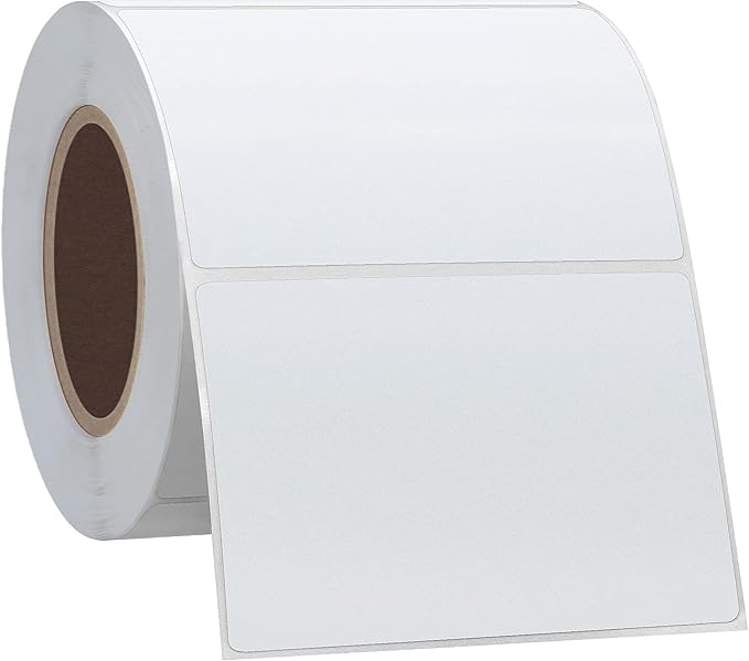 Hybsk 3x2 inch Direct Thermal Labels for Barcodes, Address, Compatible with Rollo Label Printer & Zebra Desktop Printers (3"x2",White)