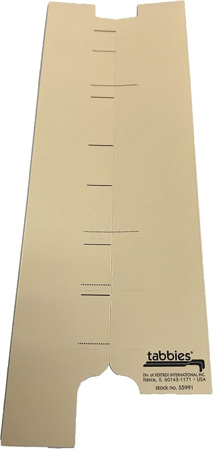 Tabbies 55991 Extenda-Folder Conversion Strips, 100 Box, Manila 1/2 Inch Under-Cut End Tab, 3-1/4 x 9-1/4 Inch, Convert File Folders to End Tab Shelf Filing