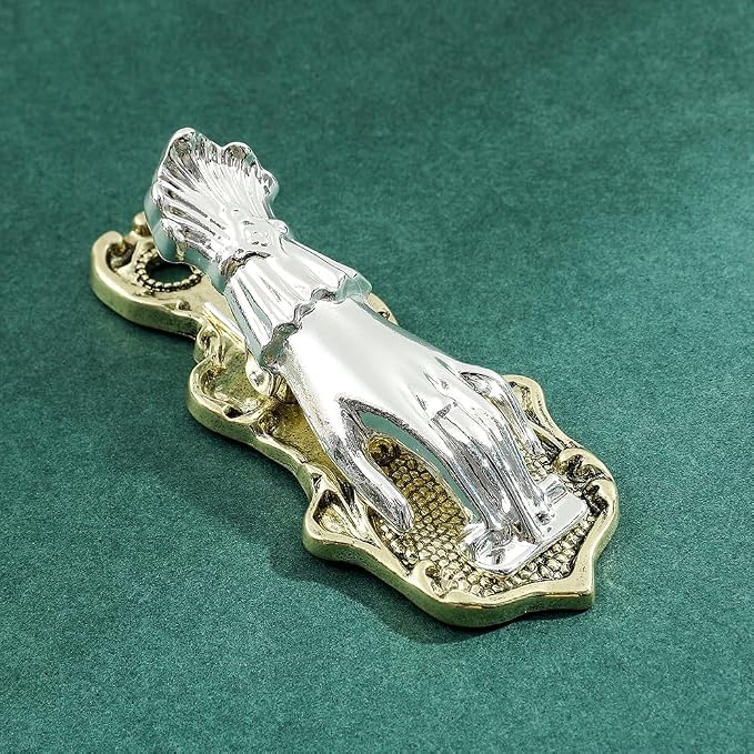 New Style Hand of Wealth Retro Lady Book Mark- Metal Clips Collection The Hand of Noblewoman Signifies Wealth and Good Fortune Gifts for Girl Lover Christmas (A-Silver+Ancient Bronze)