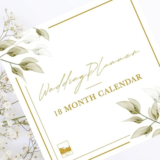 “I Do” Wedding Planning Calendar – 18 Month Undated Wedding Planner Alternative, Bridal Organizer with Stickers & Checklists, Engagement Gift for Bride, Wedding Countdown Calendar