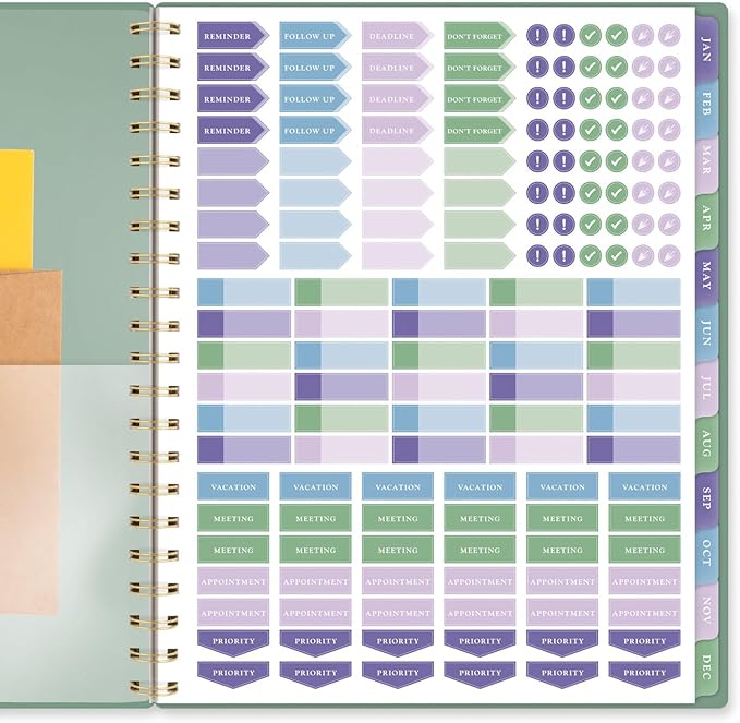 AT-A-GLANCE 2025 Planner, Weekly & Monthly, 8-1/2" x 11", Large, Badge, Tile (1722T-905-25)