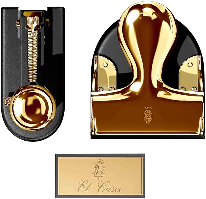 El Casco M1 Stapler and Hole Punch Gift Set -Black/Gold