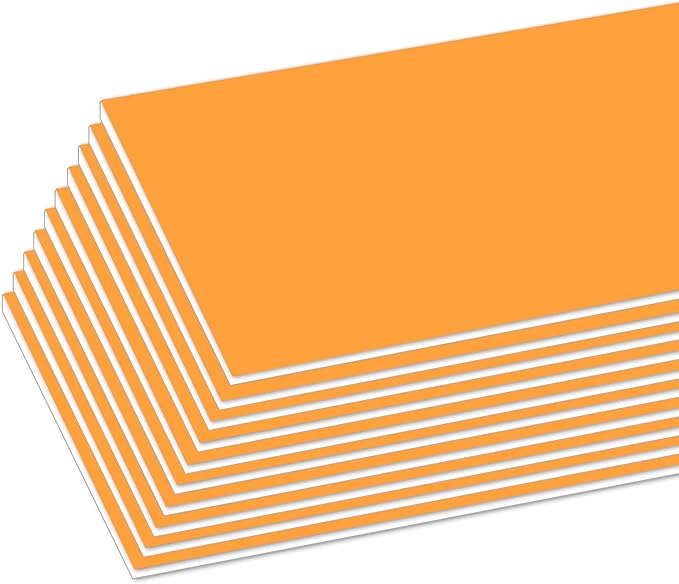 BAZIC Products Foam Board 20" X 30" Neon Orange, Colored Foam Boards 3/16 Inch Thickness, Presentation Signboards School Craft Project Framing Display, 25-Pack