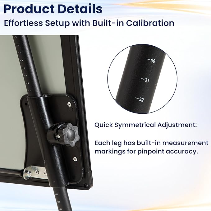FORTUNO 36x24 Tripod Whiteboard, Magnetic Dry Erase Board with Stand,Height Adjustable Portable Sturdy White Board for Homeschool Office Classroom, Black