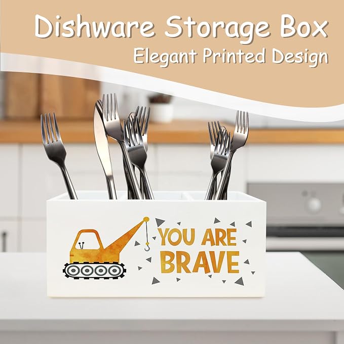 Inspirational Truck Pen Pencil Holder for School Counselor Office Classroom Desk, You Are Brave Motivational Pen Pencil Holder Organizer for Therapy Kids Room, Inspirational Office Decor