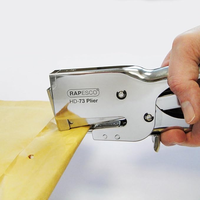Rapesco Stapling Plier - HD-73 Traditional Packaging Plier, Uses 73 Type 1/4"-1/2" Staples(1169)