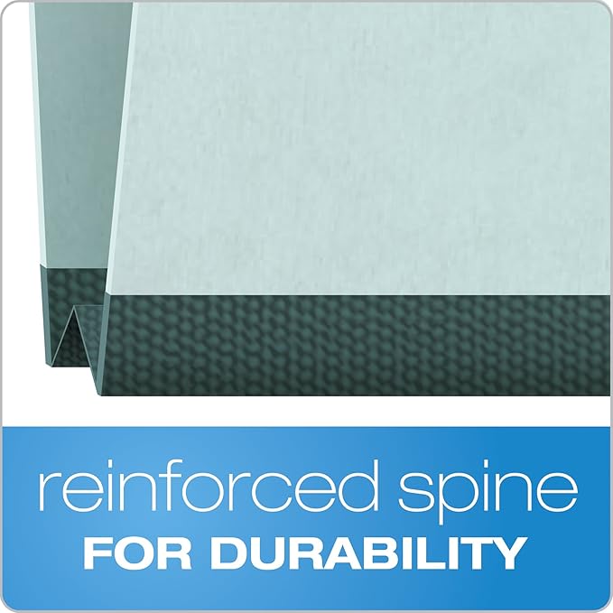 Pendaflex 1" Expansion Pressboard File Folders with 1/3 Cut Tab, Letter, Blue, 25/Box (9200T 1/3)