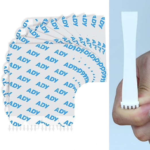 ADY Adhesive Picture Hanging Strips for Wall Decor Heavy Duty, Double Sided Tape Strip Damage Free Removable 40Pairs, Mounting Tape for Wall and Office No Nail Drilling