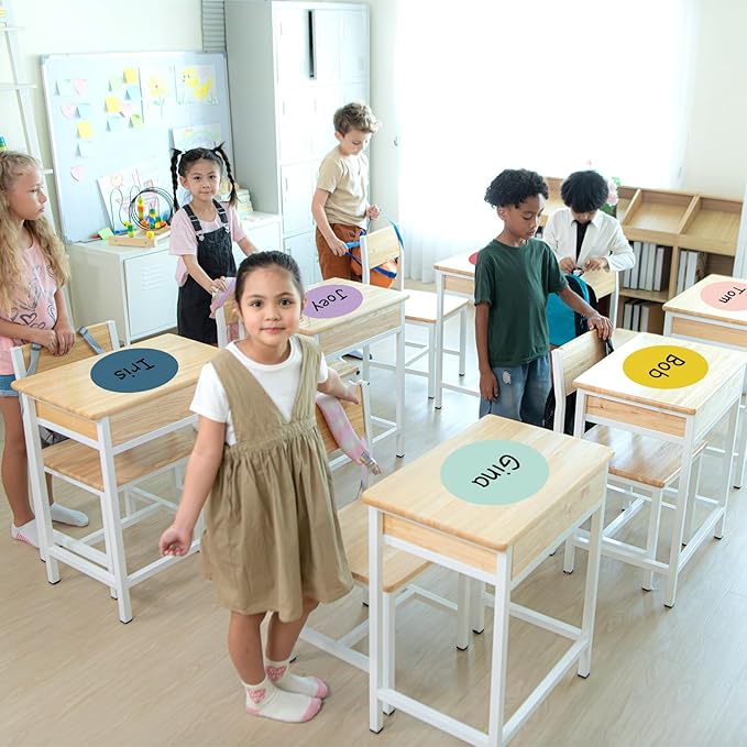 JarThenaAMCS 12PCS 12'' Oh Happy Day Large Dry Erase Dots Circles Spots Decals Waterproof Removable Marker Stickers for School Classroom Wall Whiteboard Teachers Teaching Students Supplies