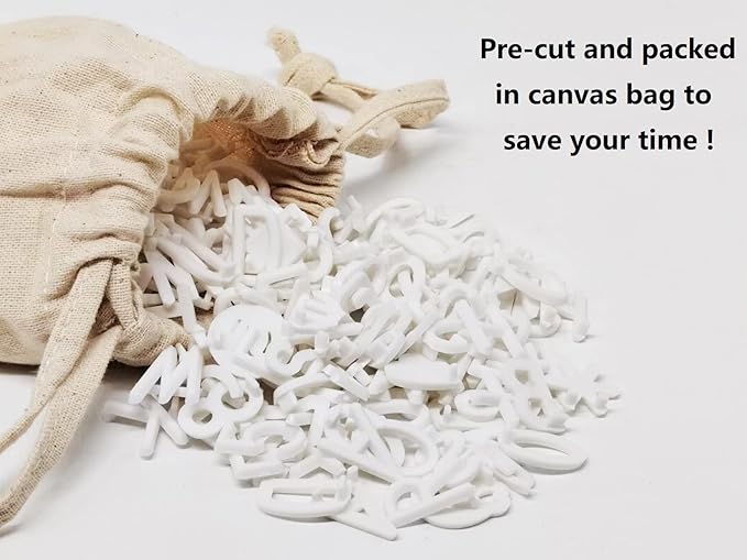Felt Letter Board Letters Set, Pre-Cut 340pcs 7/8inch(0.875") White Letters Only(No Board Included)